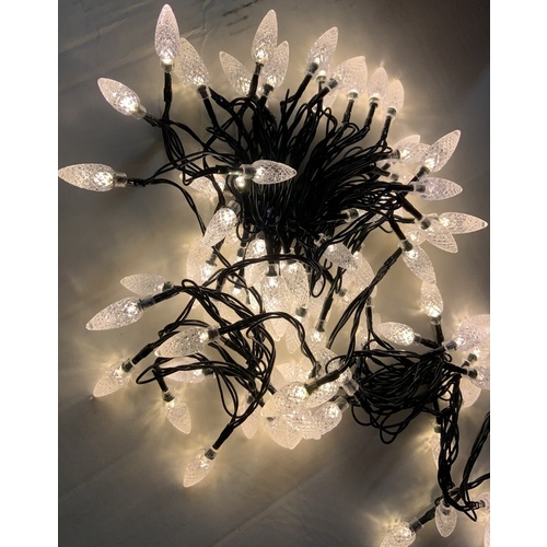7.92m C6 Warm White String Lights with 100 bulbs