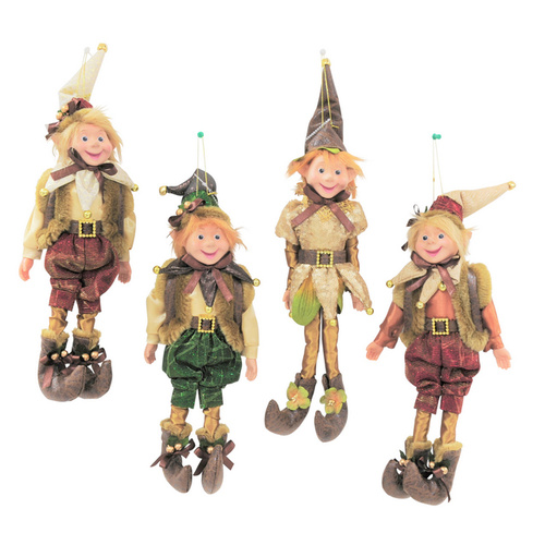 Woodland  Elf Doll 35cm - 4 assorted