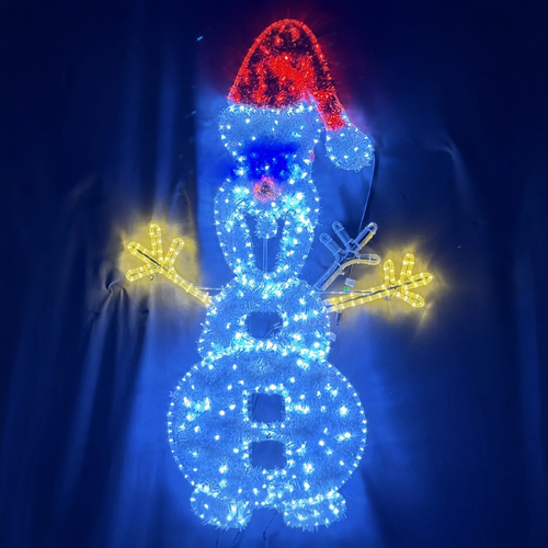 Frozen Snowman Waving Rope Light Motif 