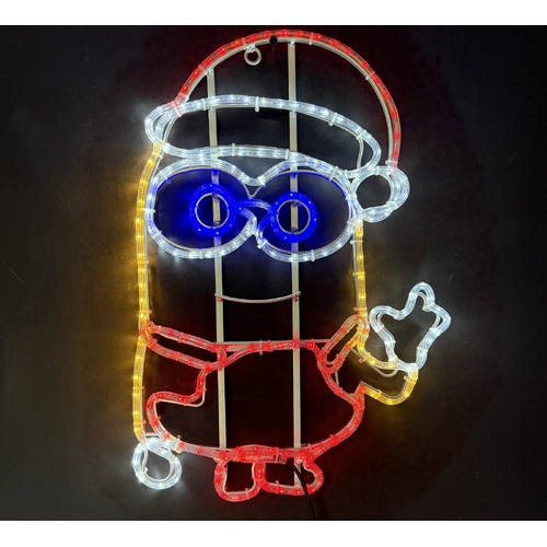 Warm White/Red Minion Waving Rope Light Motif 