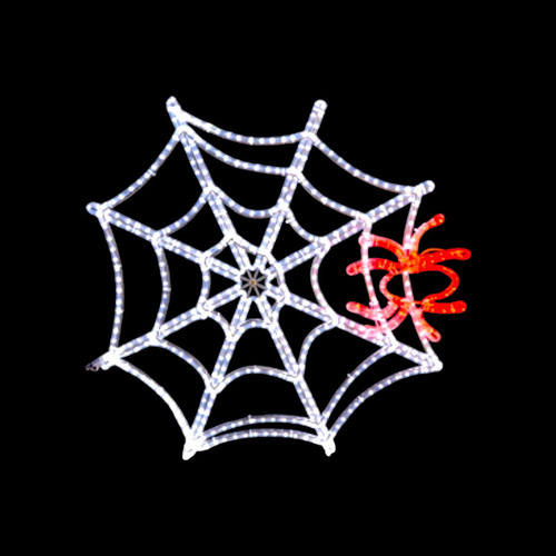 Halloween Spider Web Rope Light Motif