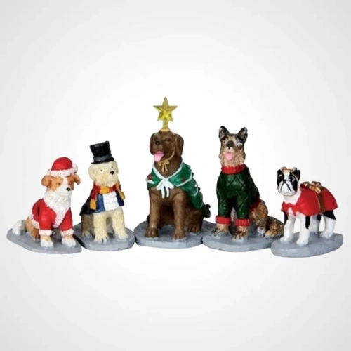 Lemax Costumed Canines - Available August 2025