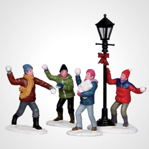 Lemax Snowball Fight, Set of 4 