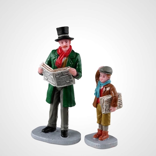 Lemax Merry Newsboy Set of 2 -Available August 2024