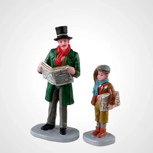 Lemax Merry Newsboy Set of 2 - Available August 2025
