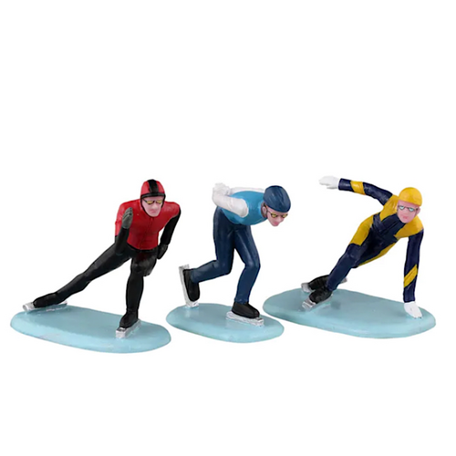 Lemax Speed Skaters Set of 3