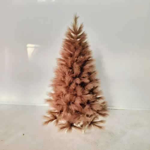 Brown Feather 180cm Artificial Christmas Tree