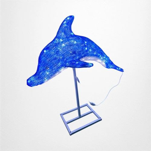 3D Dolphin Motif 