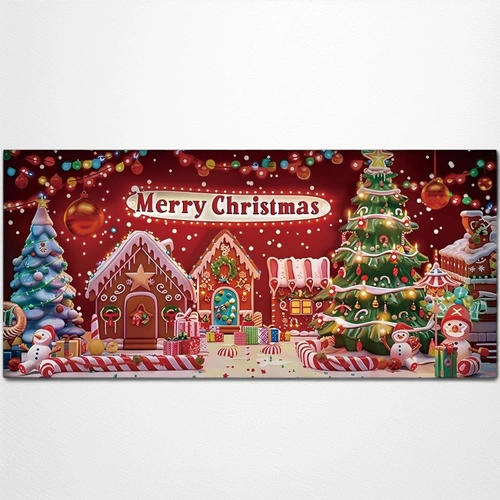 Gingerbread Garage Christmas Banner