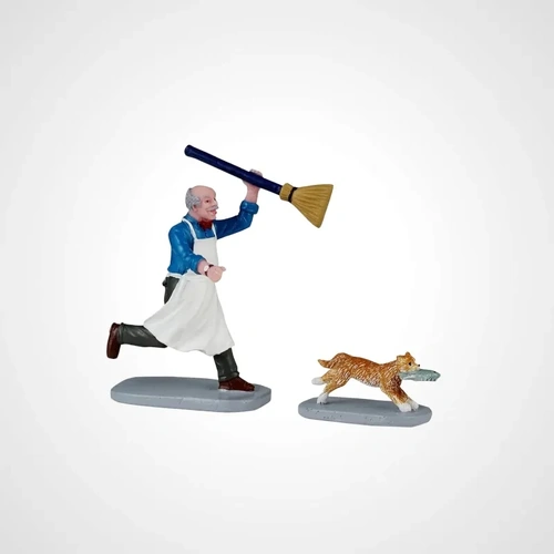 Lemax Feline Fish Thief Set of 2 - AVAILABLE AUG 2025