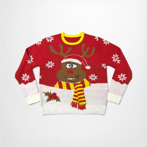 Reindeer Christmas Ugly Jumper - Large