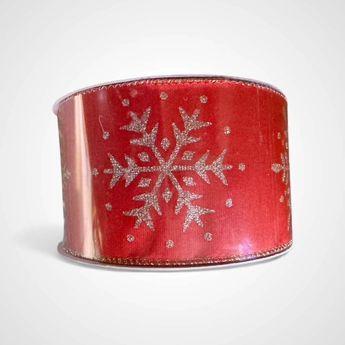 Red Velour Ribbon w/Glitter Detail B