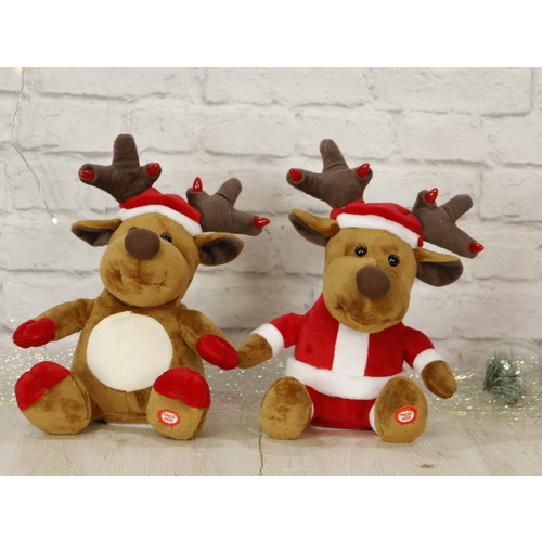 Sing and Light Up Reindeer - 36cm