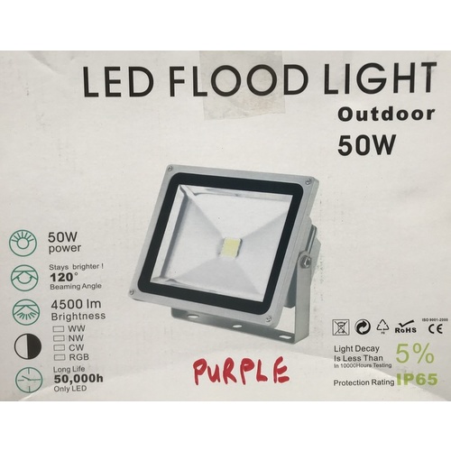 50W Purple LED Flood Light 