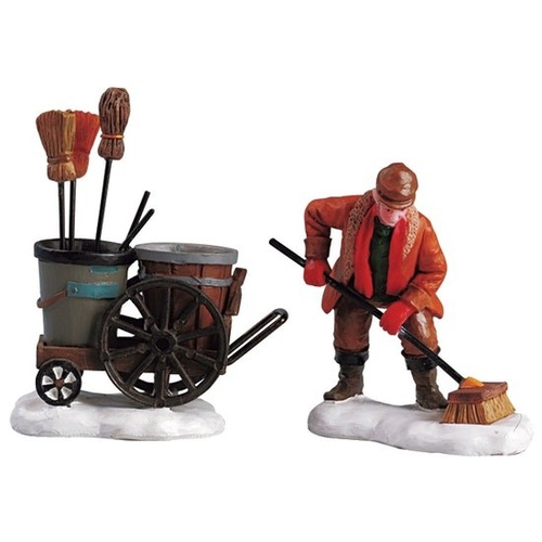 Lemax Street Sweeper - set of 2-Available August 2024