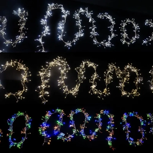LED Cool White Cluster Firecracker Starry Strings - 3m