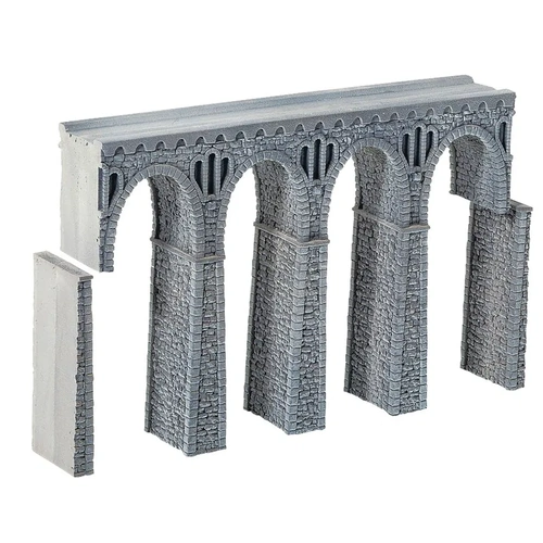NOCH 58660 Quarrystone Straight Viaduct - 37cm long