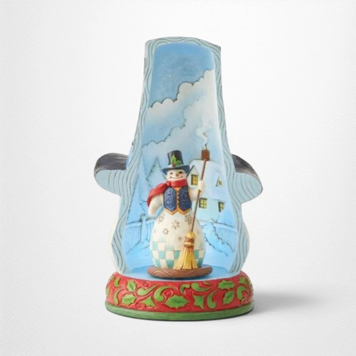Heartwood Creek - 26.7cm/10.5" Lit Rotating Snowman In Hat