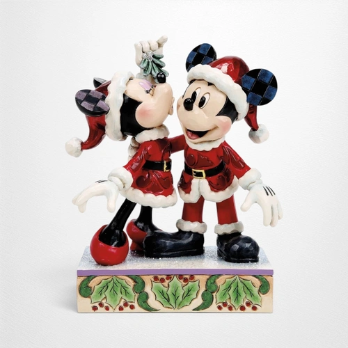 17cm Mickey and Minnie Mistletoe