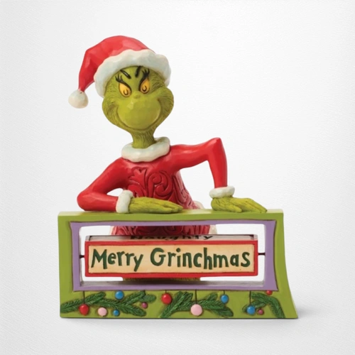 14.6cm/5.75" Grinch with Rotating Messages