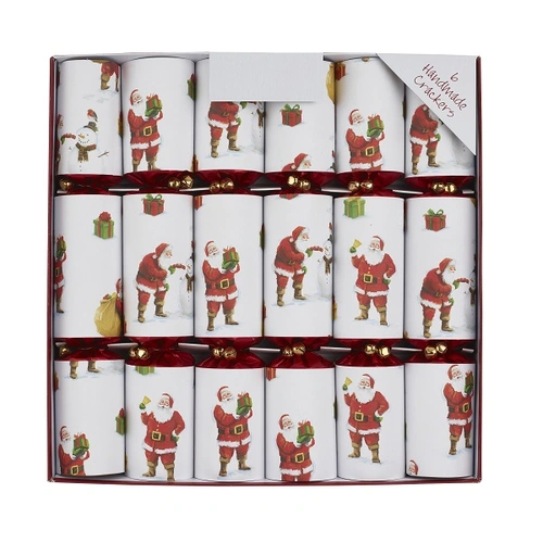 6 x 30cm Traditional Santa Crackers