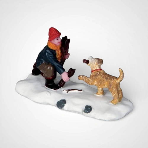 Lemax Gathering Firewood  - AVAILABLE AUGUST 2026