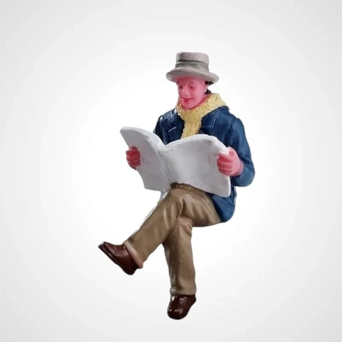 Lemax Reading Morning Papers  -Available For Pre Order