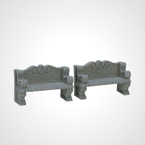 Lemax Stone Seat, Set of 2  - taking orders for 2024
