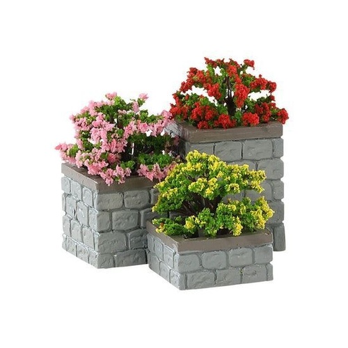 Lemax Flower Bed Boxes,  Set of 3 - taking orders for 2022