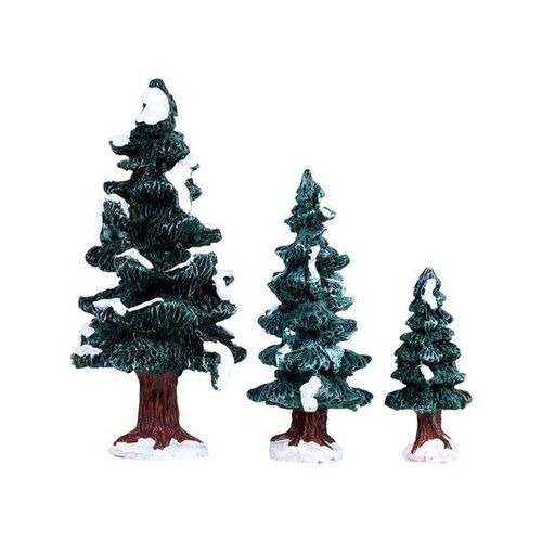 Lemax Christmas Evergreen Tree, Set of 3