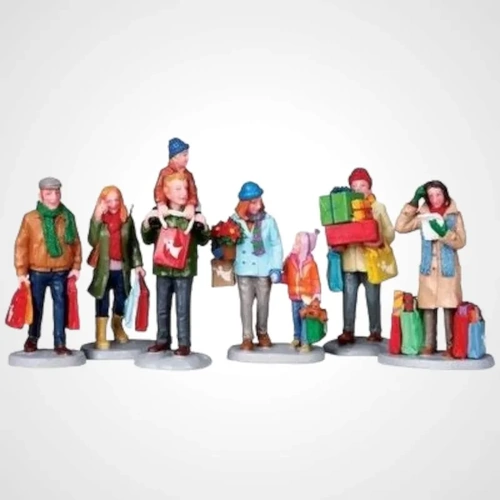 Lemax Holiday Shoppers, Set of 6 - Available August 2025