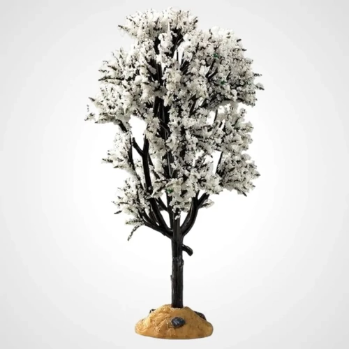 Lemax 5 in. White Hawthorne Tree -PREORDER FOR 2025