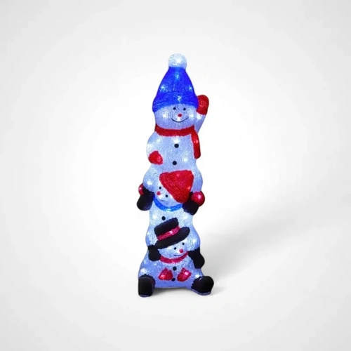Acrylic Cheeky Stack of 3 Snowmen