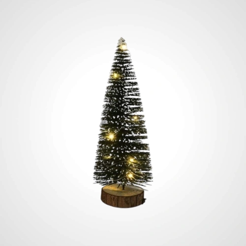 30cm B/O LED Tree w/Snow 