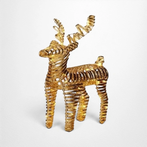 Gold Reindeer w/Micro LEDs - 60cm 