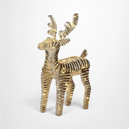 60cm - Reindeer - B/O - W/W Micro LEDs