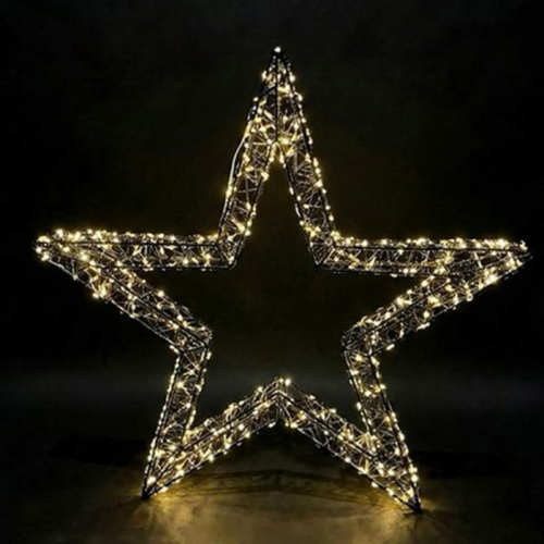 Warm White Flicker Star - 56cm