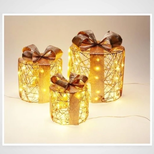 Set of 3 LED Round Giftbox Set 