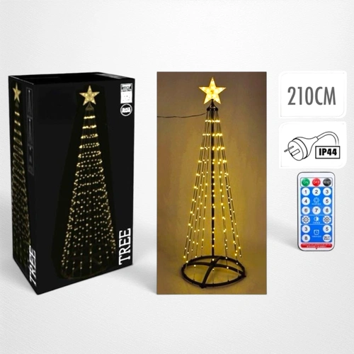 210cm Warm White Cone Tree