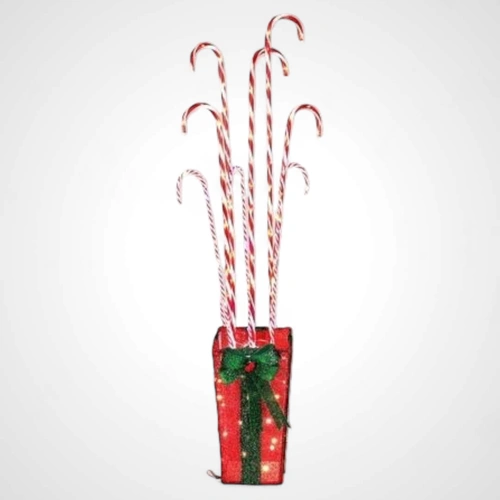 1.5m LED Candy Cane Giftbox 