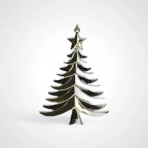 14cm Gold Tree Hanging Ornament 