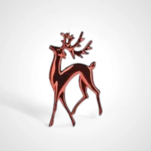 14cm Red Reindeer Hanging Ornament 