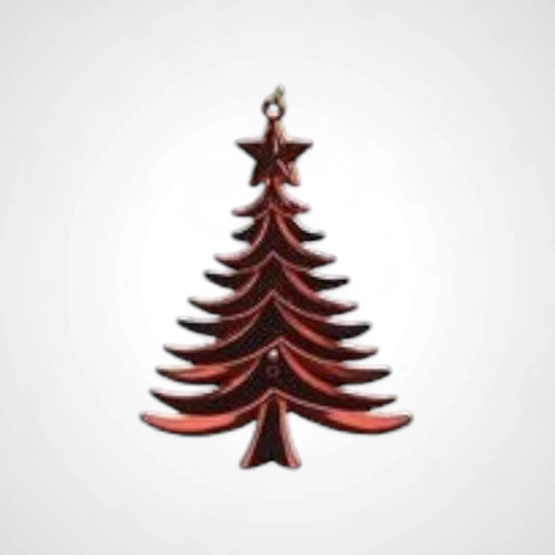 14cm Red Tree Hanging Ornament 
