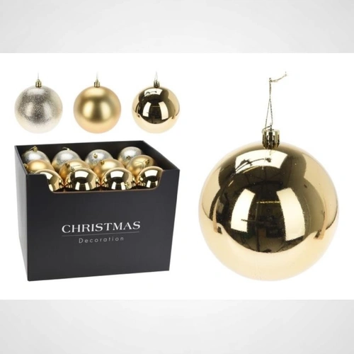 100mm Gold Matte Bauble 