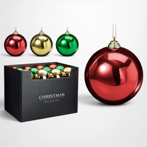 Shiny Green Bauble - 14cm