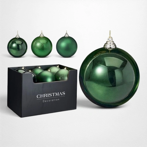 Dark Green Matte Bauble - 14cm