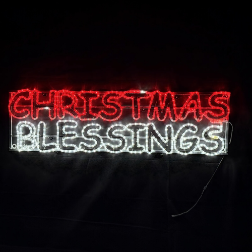 Christmas Blessings Rope Light Motif 