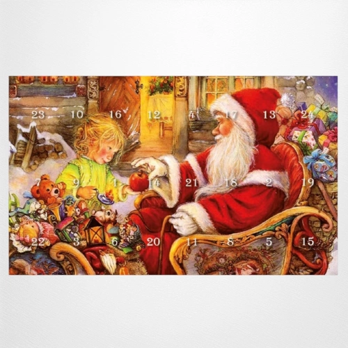 Mini Advent Calendar- Santa In House