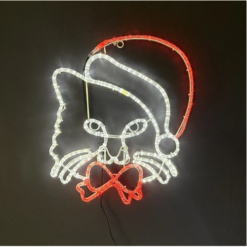 Christmas Cat Rope Light Motif 