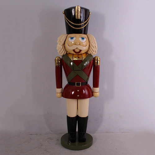6 Foot Tall Commercial Nutcracker- Red 